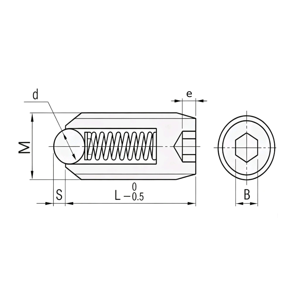 Пружинные фиксаторы EF08.KV423P — схема №1