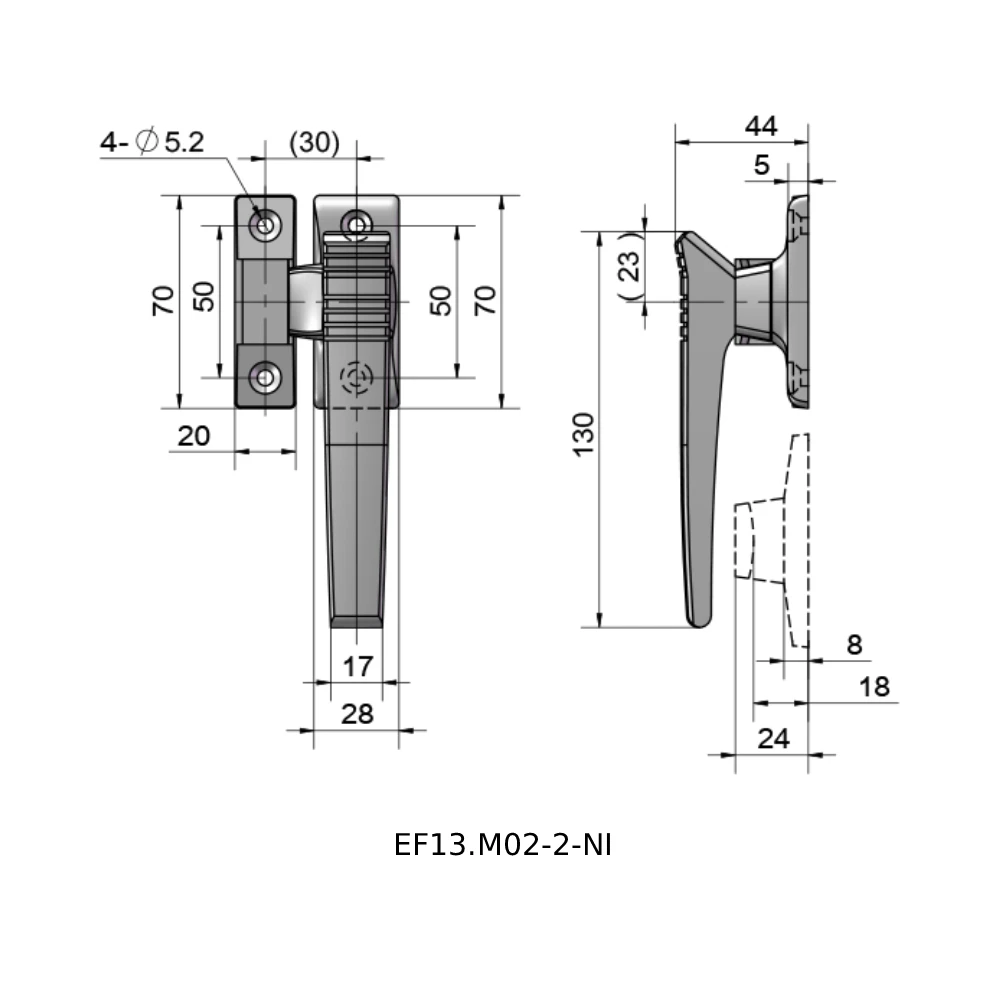 Ручки прижимного типа EF13.M02 — схема №2