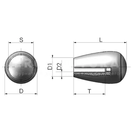 Конические ручки EF05.T89 — схема №1