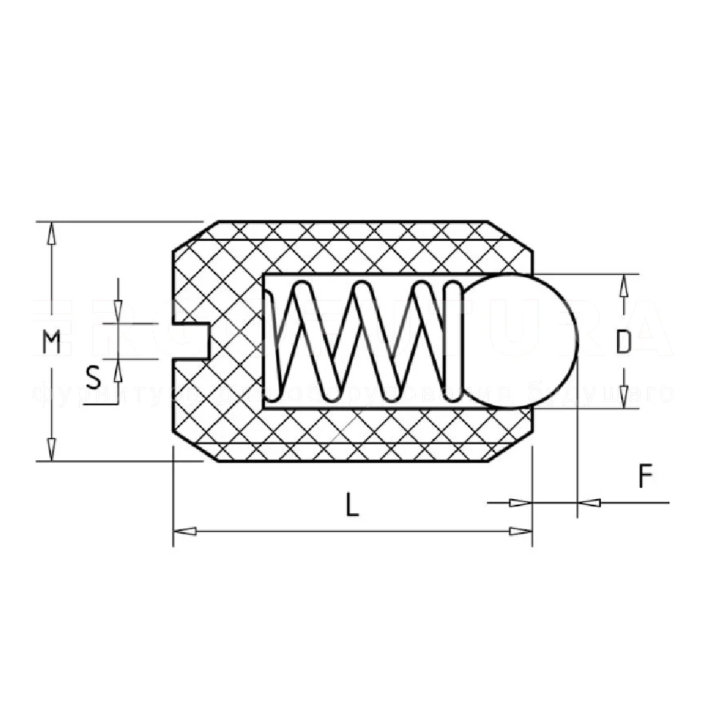 Пружинные фиксаторы EF08.KV411 — схема №1