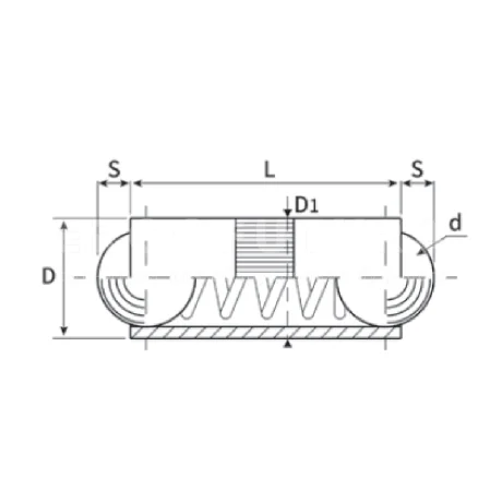Пружинные фиксаторы EF08.KV412 — схема №1
