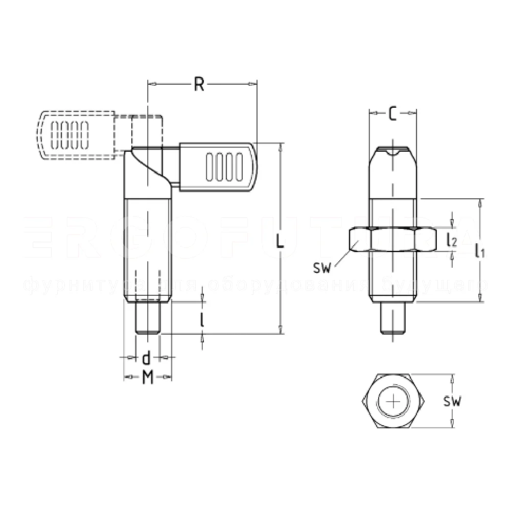 Рычажные фиксаторы EF08.KV226-B — схема №1