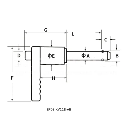 Штифты с шариковыми фиксаторами EF08.KV118 — схема №1