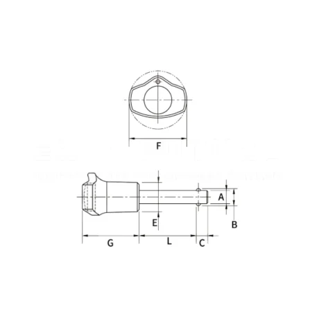 Штифты с шариковыми фиксаторами EF08.KV121 — схема №1