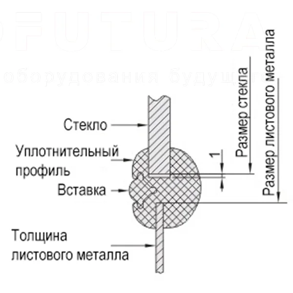 Уплотнители оконного типа J-HGY06/ J-HGY07 — схема №4
