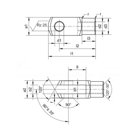 Вильчатые головки EF10.FK-ASSY/01 — схема №1